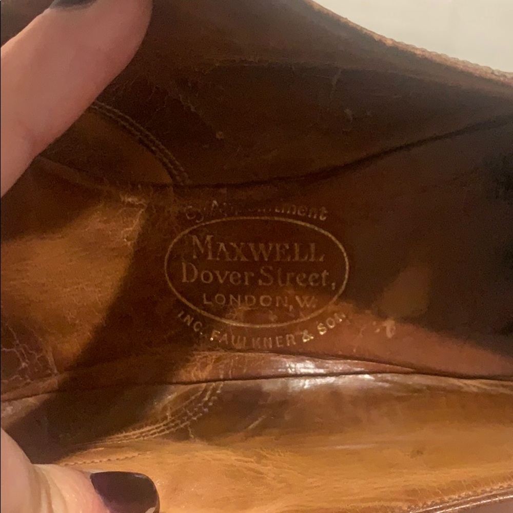 Maxwell Dover Street London- leather vintage heels - Picture 7 of 10